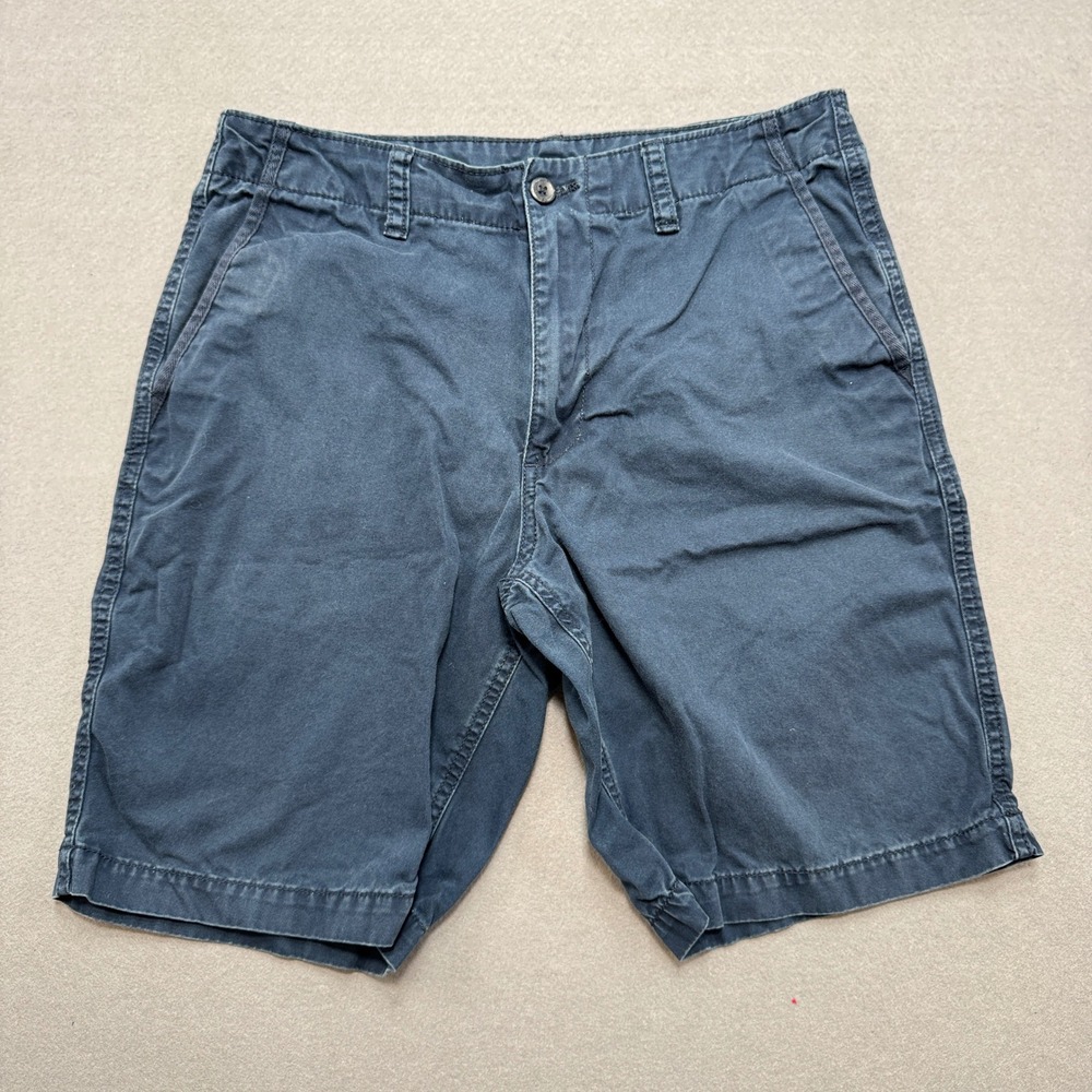 Old Navy Chino Shorts Men's 32 Navy Blue Relaxed Fit Cotton Twill Utility Hiking